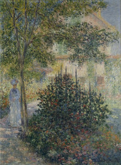 Camille Monet im Garten von Argenteuil von Claude Monet